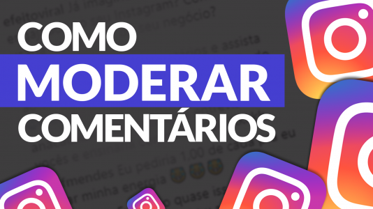 comentários no instagram opções de moderar